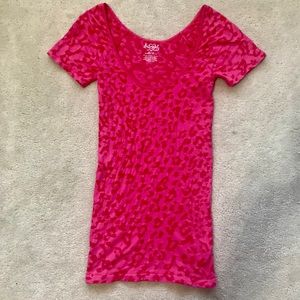 FREE PEOPLE | Intimately Hot Pink Leopard Top